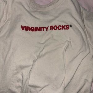 Virginity Rocks Cream T-Shirt